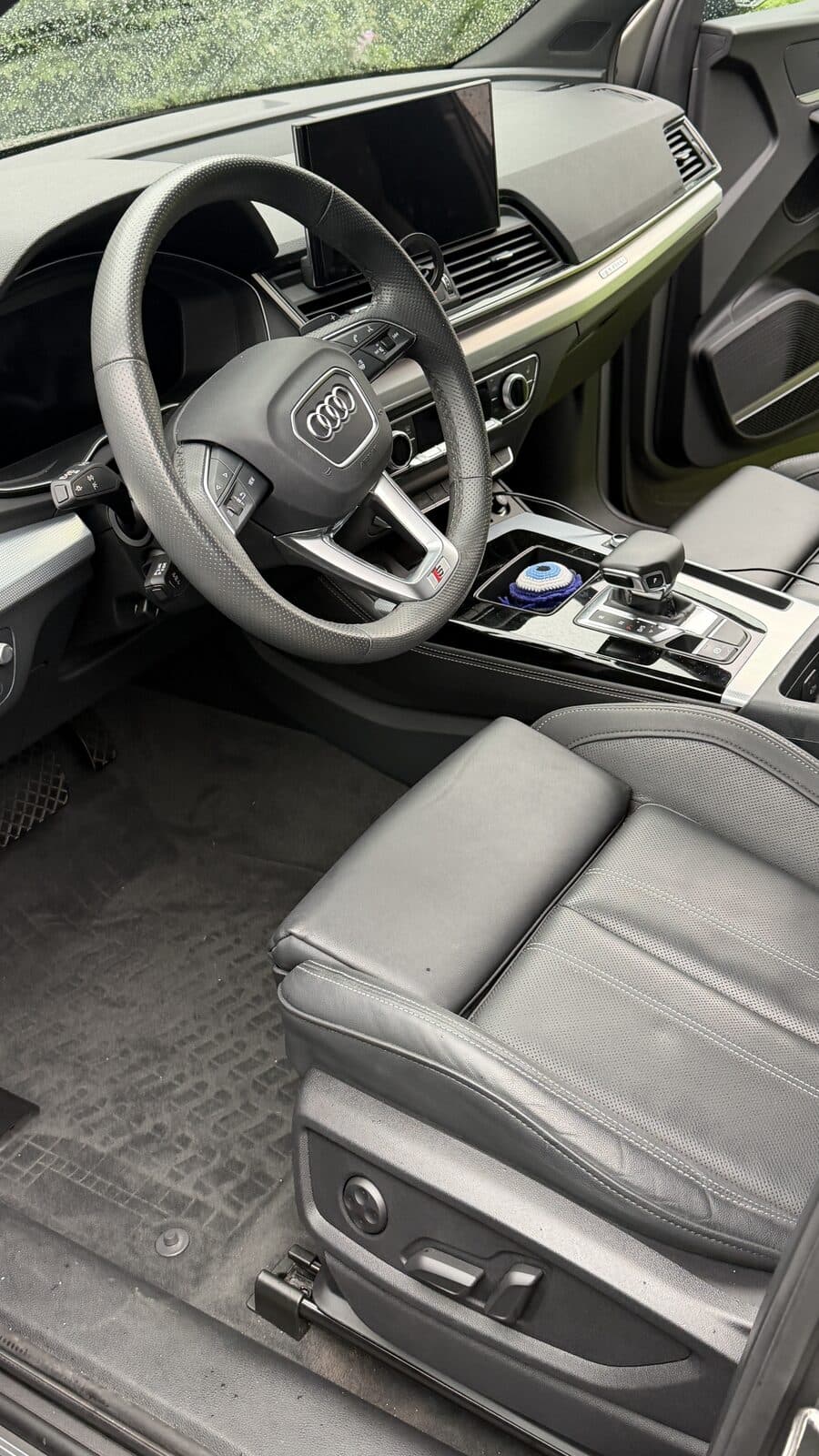 Audi interior before detailing
