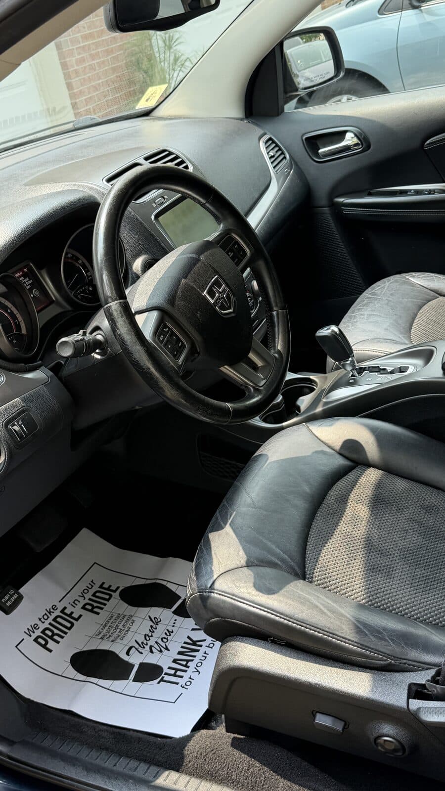 Dodge interior after detailing